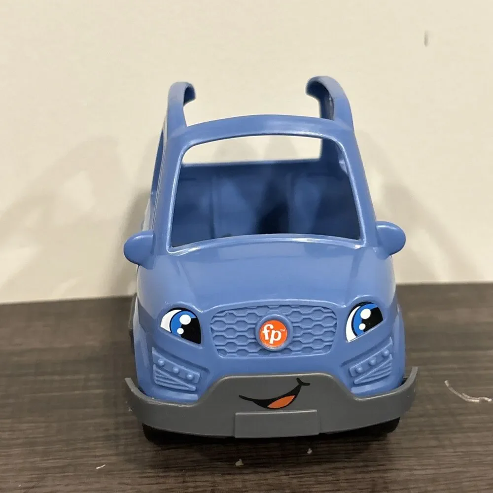 Fisher Price Little People Car for Learning Camper RV Vehicle Blue Camping